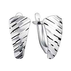 Серьги из серебра без вставки, Л-11843