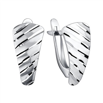 Серьги из серебра без вставки, Л-11843