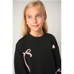 Свитшот оверсайз для девочки из футера трехнитки Happyfox