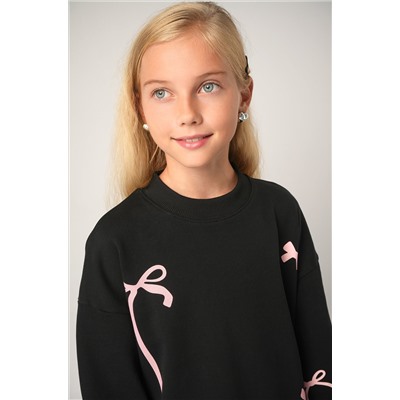 Свитшот оверсайз для девочки из футера трехнитки Happyfox