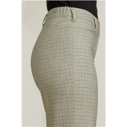 Mirolia 943 бежевая-клетка, Брюки,  Жакет