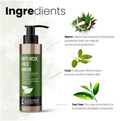 ANTI ACNE Face Wash, Luster (ПРОТИВ АКНЕ гель для умывания, Ластер), 115 мл.