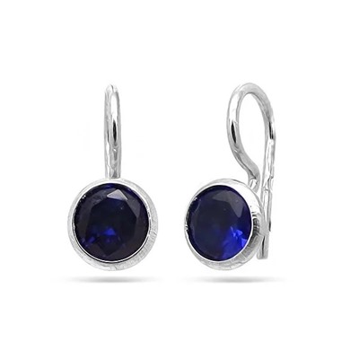 Серьги из серебра куб.циркон., ТРдс-001с