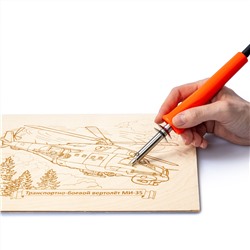 Доски для выжигания «Транспортно-боевой вертолет: МИ-35» 1 шт