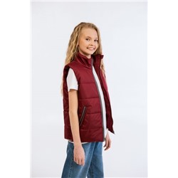 Жилет для девочки "Смайл" бордо