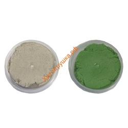 Космический песок МИКС песочный, зеленый + формочка (2 по 150 г) KP015SG, KP015SG