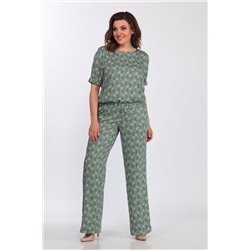 Lady Style Classic 1592/1 зеленый, Брюки,  Блуза