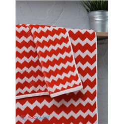 Полотенце махровое пестротканое жаккардовое 7203, Зигзаг-2 С106-ЮА-7203-2