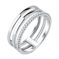 Кольцо из серебра куб.циркон., Л-11871