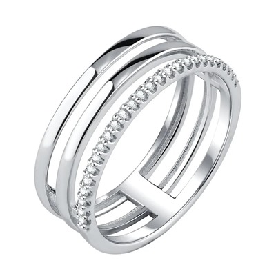 Кольцо из серебра куб.циркон., Л-11871