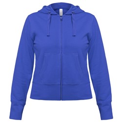 Толстовка женская Hooded Full Zip ярко-синяя