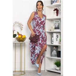 Платье Чарующая красота (бордовое) П13914-25М