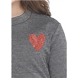 CLE платье дев.762438/63ввэ, чёрный/св.серый