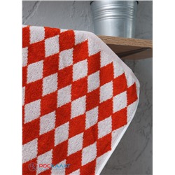 Полотенце махровое пестротканое жаккардовое 7197, Ромбы-2 С106-ЮА-7197-2