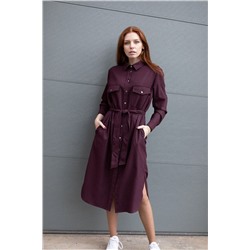 Individual design 19133 черно-бордовая_клетка, Платье