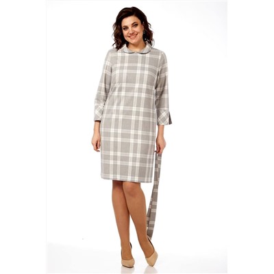Lady Style Classic 1518 серый_с_голубым, Платье