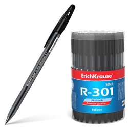 Ручка шариковая R-301 Stick.Original черная 0.7мм 46773 ErichKrause