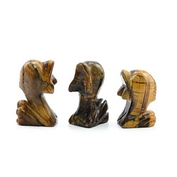 Фигурка из тигрового глаза "Дельфин" 20*14*32мм