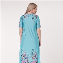 Платье, трикотаж, голубой