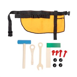 Детский набор инструментов на пояс «От молотка до гайки»