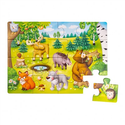 Пазлы для малышей «Кто где живёт?» 4 в 1 серия First Puzzle