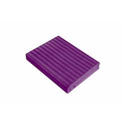 Комплект постельного белья Страйп-сатин Verossa фиолетовый КПБ-НС-17