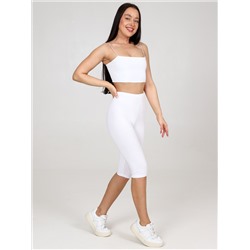 Фитнес - бриджи белый