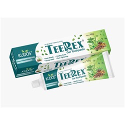 TEEREX GEL Toothpaste, Kudos (ТИРЕКС Натуральная зубная паста-гель, Кудос), 100 г.