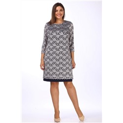 Lady Style Classic 1493/12 темно-синий_серый, Платье