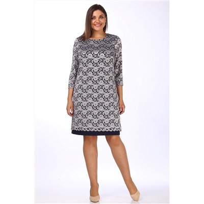 Lady Style Classic 1493/12 темно-синий_серый, Платье