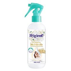 Спрей для быстрого разглаживания одежды без утюга парфюмированный  МОЛОЧНОЕ ПРИКОСНОВЕНИЕ Hygiene, 220 мл. Таиланд