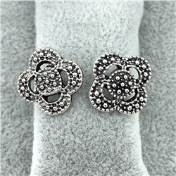 Серьги-гвоздики «Кружево» vintage