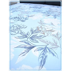 Простыня Ивановская бязь Симфония вид 4 голубой