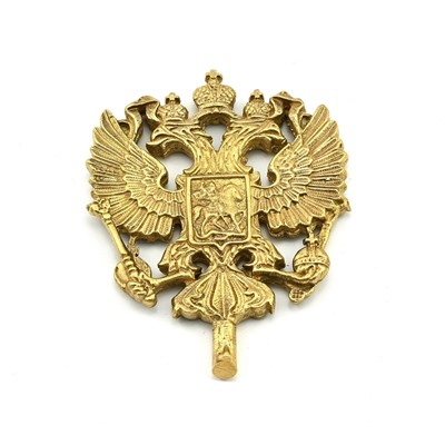 Герб двухсторонний из бронзы 65*60*5м