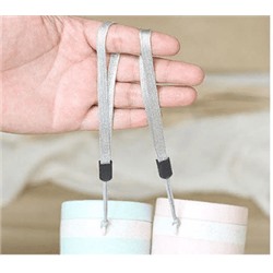 Эко-стакан из пшеничной соломы с крышкой