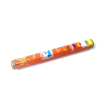RHYTHM AMBER Incense Sticks, Cycle Pure Agarbathies (Благовония РИТМ АМБЕР, Сайкл Пьюр Агарбатис), шестигранник, 20 г.