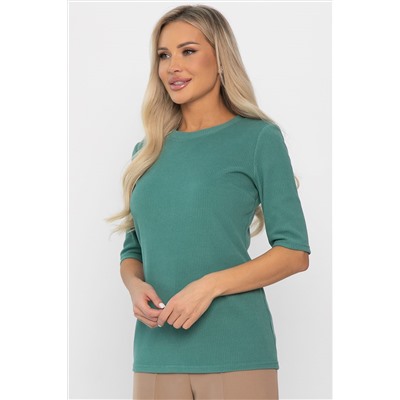 Блуза трикотажная Лиза (зеленая) Б14367-48М