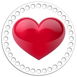 Круг 15 см. Love is 1
