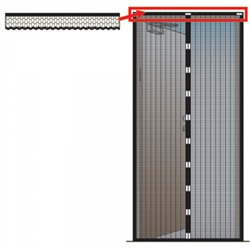 Сетка антимоскитная универсальная 100×220 см с магнитными замками УТ-4008 белая