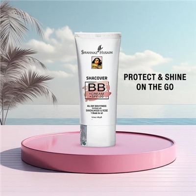Shacover BB CREAM, SPF 20, Shahnaz Husain (ШАКАВЭ ББ КРЕМ, обогащен Сандалом и Розой, Универсальный тон, Шахназ Хусейн), 40 г.
