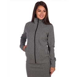 SALE Кофта женская с прорезными карманами, на молнии "мелкая елочка" К21541-06/07.36 от Comfi