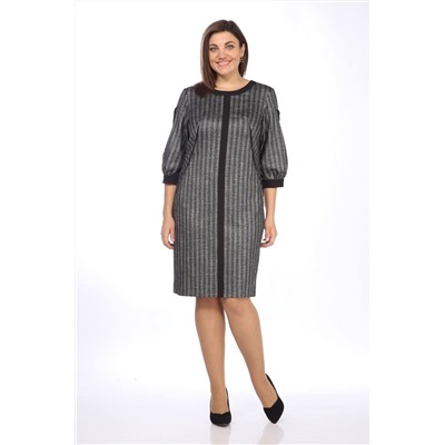 Lady Style Classic 1726/1 серый_с_черным, Платье