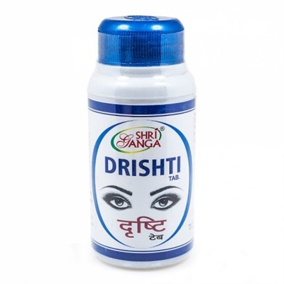 DRISHTI tab. Shri Ganga (ДРИШТИ, лечение болезней глаз, Шри Ганга), 120 таб.