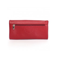 Портмоне женское Croco-ПР-806 натуральная кожа 2 отд,  5 карм,  красный флотер (113)  239823