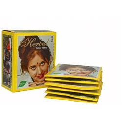 YELLOW Henna, Herbul (Индийская хна ЖЕЛТАЯ, Хербул), 1 уп. (6 пак. по 10 г.)