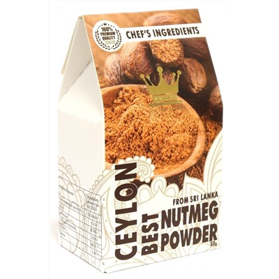 NUTMEG POWDER From Sri Lanka, United Spices (МУСКАТНЫЙ ОРЕХ МОЛОТЫЙ из Шри Ланки, Юнайтед Спайсез), 50 г.