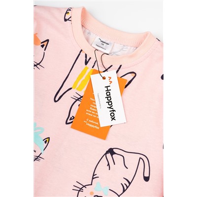 Хлопковая пижама для девочки Happyfox