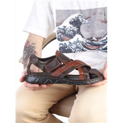 P2313-10 BROWN Сандалии мужские (натуральная кожа) размер