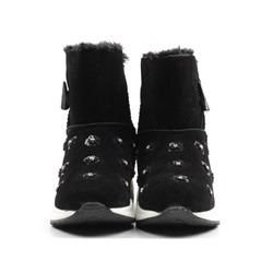 HW872-1 BLACK Дутики женские зимние (искусственные материалы) размер 38