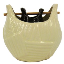 Аромалампа КОРЗИНА (керамика, разные цвета, 9,5 см.), 1 шт.